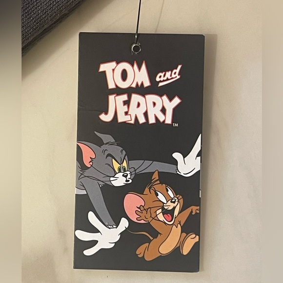 Tom & Jerry x Southpole Graphic Fleece Shorts Asphalt Gray Men’s L NWT - Picture 5 of 8